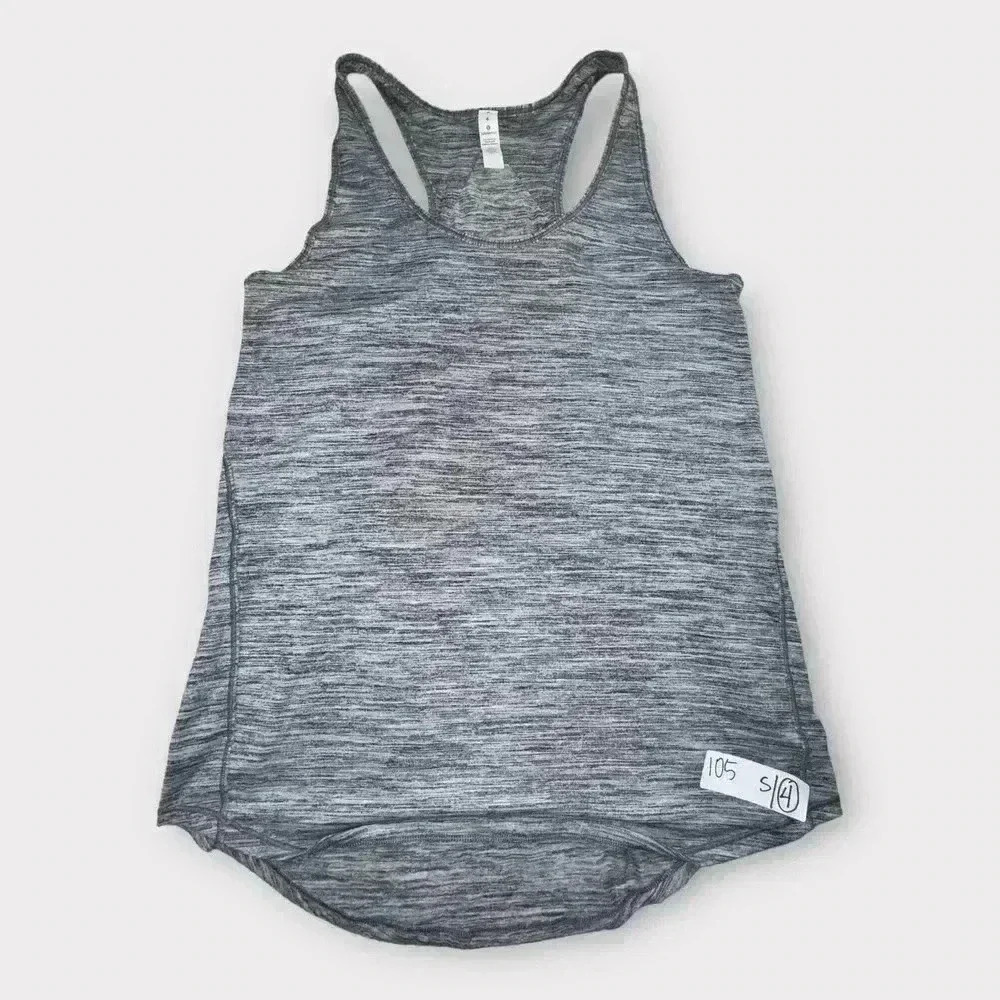 Women's Lululemon Tank 4 / Small Thin Racerback Heathered Gray
